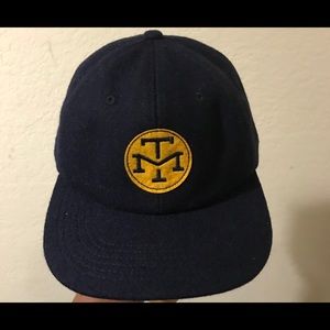 Modern times wool beer hat navy blue SnapBack